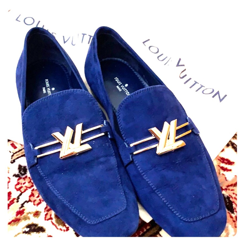 Louis Vuitton Upper Case Suede Flat Loafer